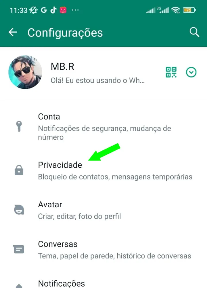Como Ativar as Configuração de Privacidade no WhatsApp
