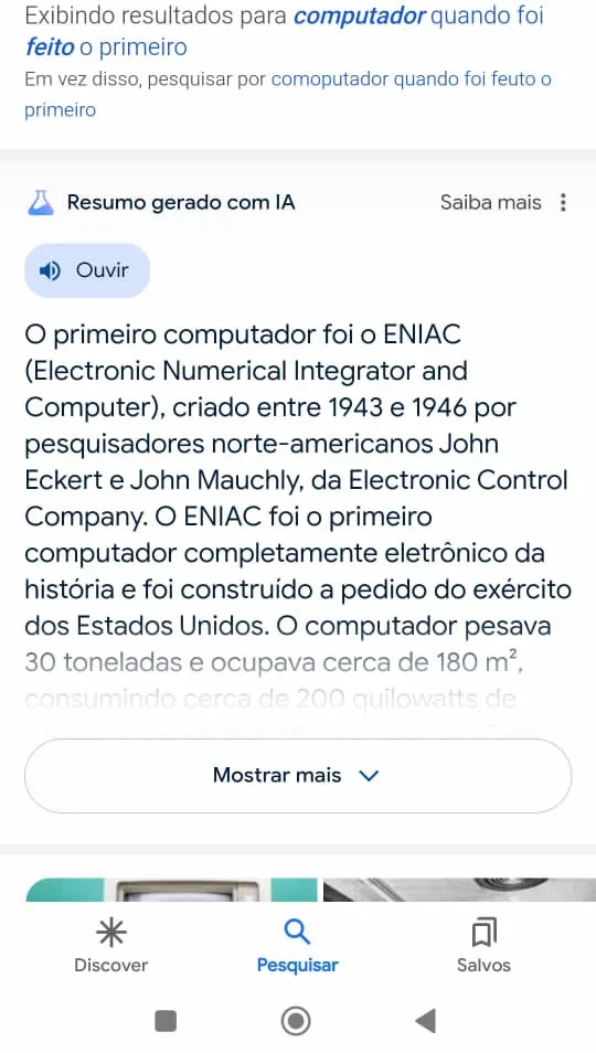 O Google AI Overview já pode ser usada no Brasil