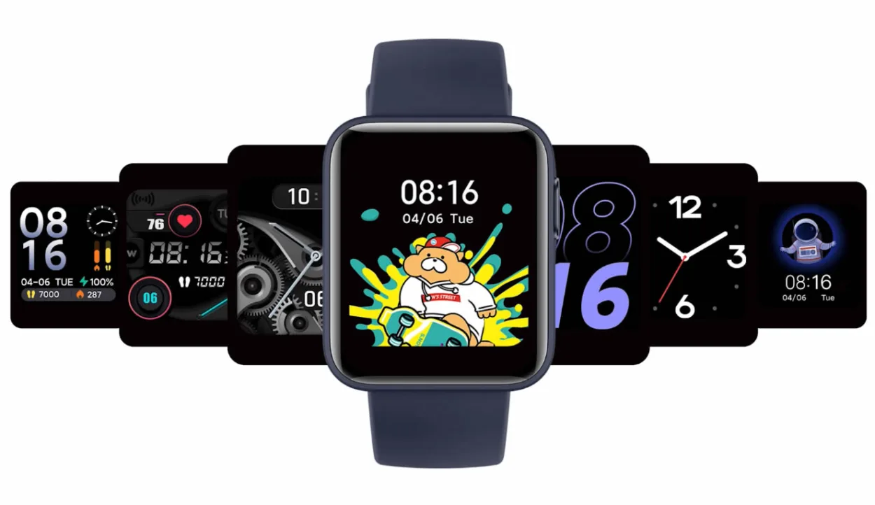Xiaomi Mi Watch Lite com GPS integrado, monitoramento de sono e 11 modos esportivos.
